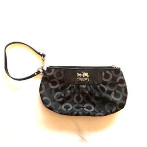 Authentic black Coach clutch